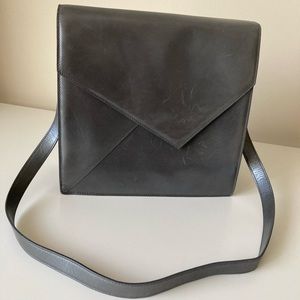 MONDI Made in Italy Vintage Gray Leather Tote